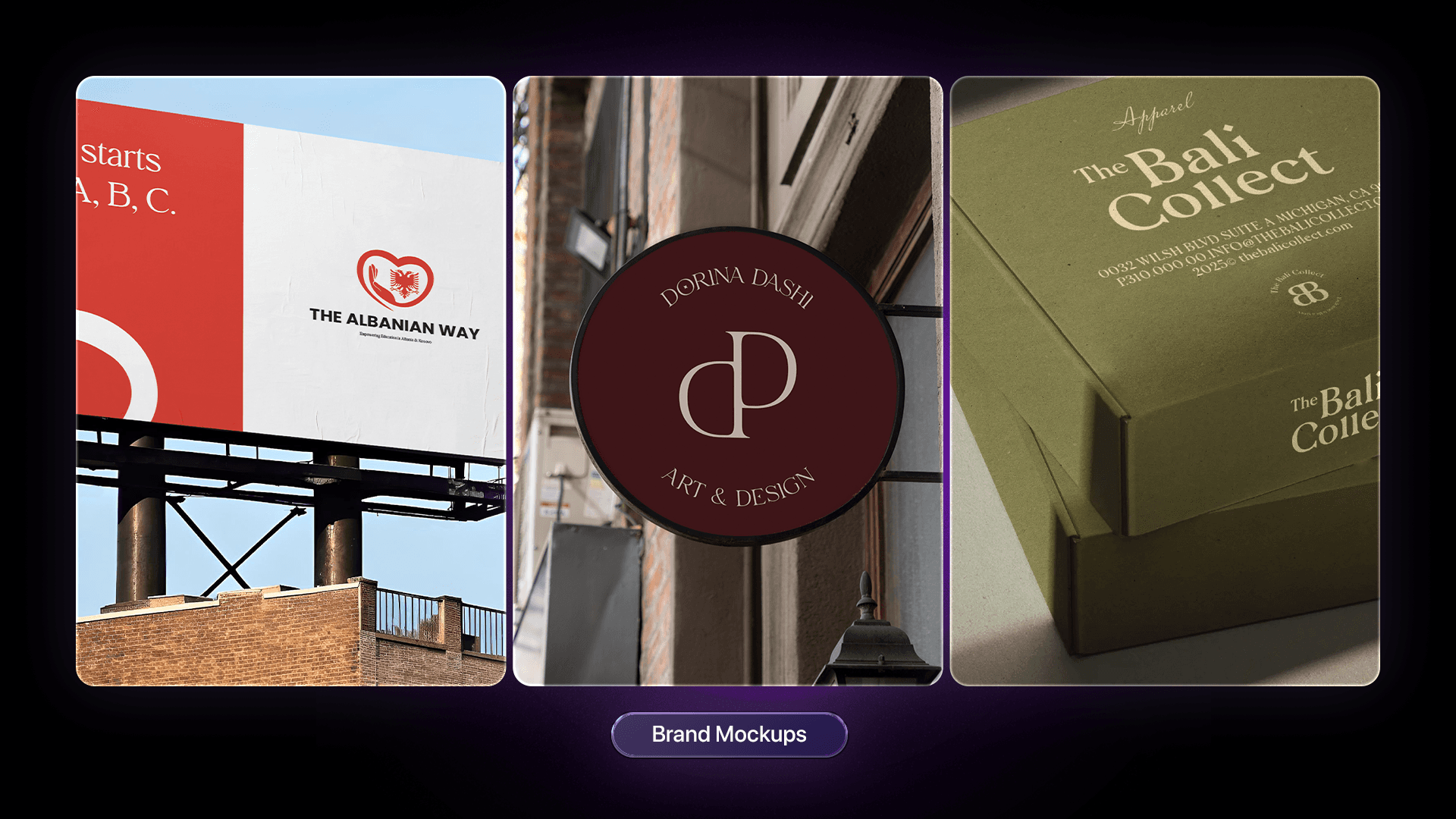 Brand Mockups - The Albanian Way, Dorina Dashi, The Bali Collect